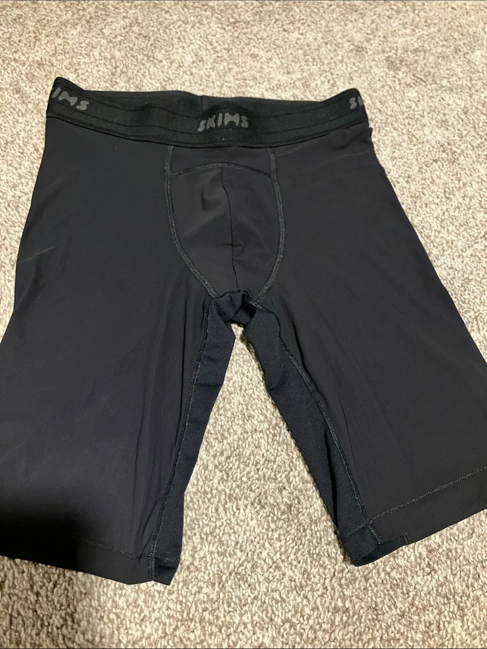 SKIMS MEN’S FLEX 7” BOXER BRIEFS IN OBSIDIAN COLOR SIZE S